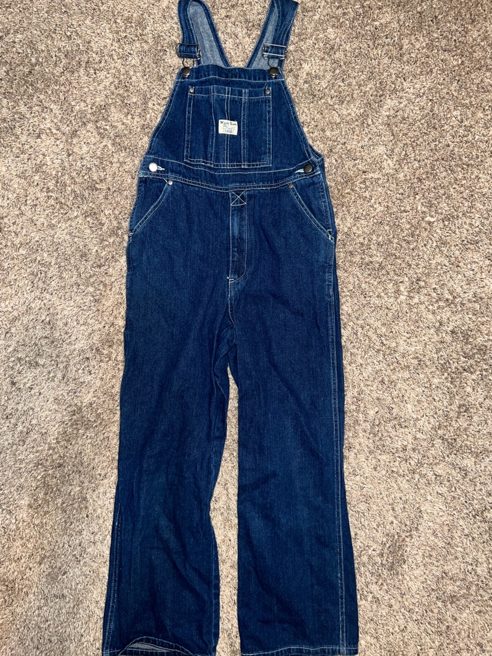 West End Blues 1902 Vintage Y2K Denim Overalls Girls 12 Carhartt